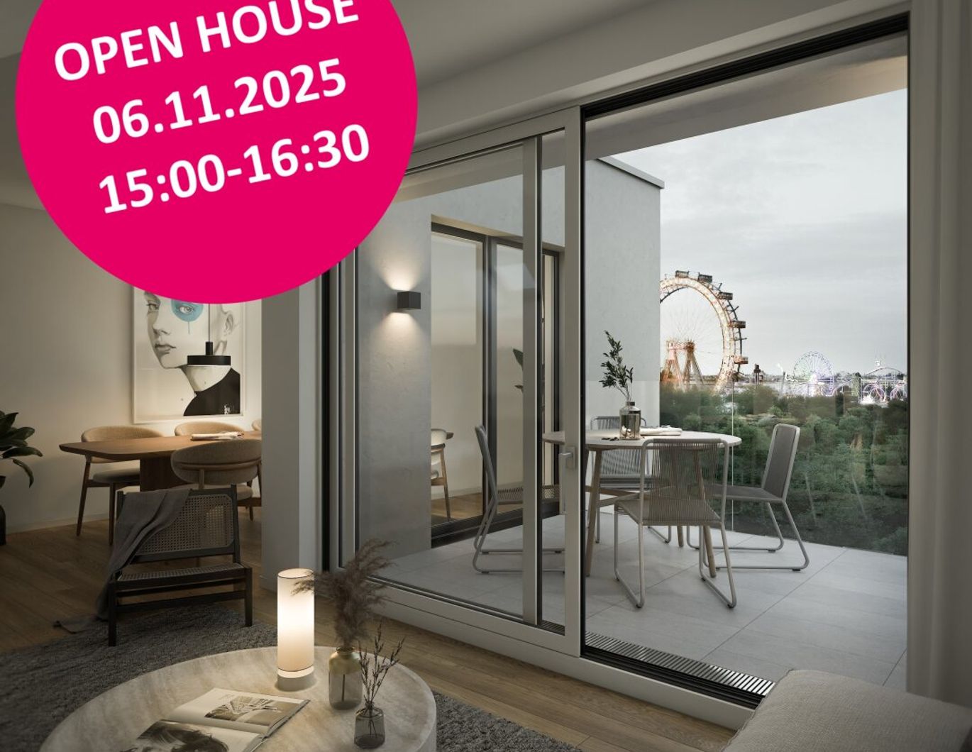 Einzigartiger Ausblick auf den Prater - Leben im 