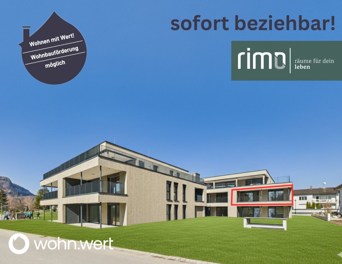 3-Zimmer-Terrassenwohnung in Götzis - Ruhelage / Top A8