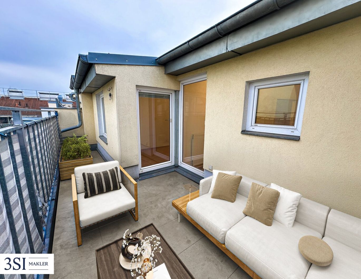 Dachgeschoß-Maisonette mit großzügiger Terrasse und Blick in den ruhigen Innenhof