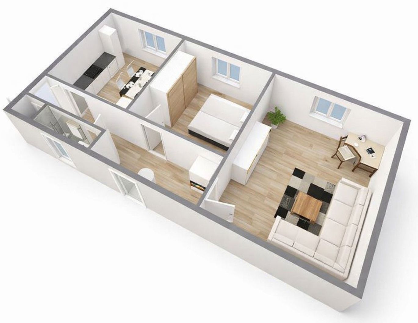 Zentrale 2-Zimmer-Wohnung in Telfs - 64 m² - ab März