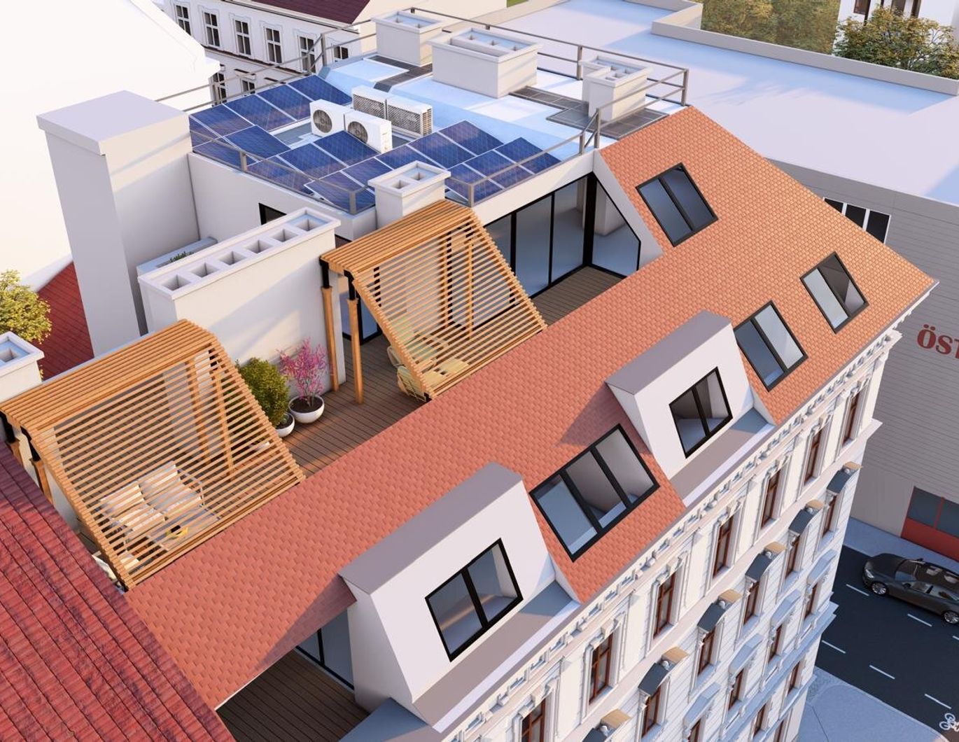 Luxuriöses Penthouse in Bestlage: Private Liftfahrt - 50 m² Sonnenterrasse - 5 Zimmer. So will man leben!