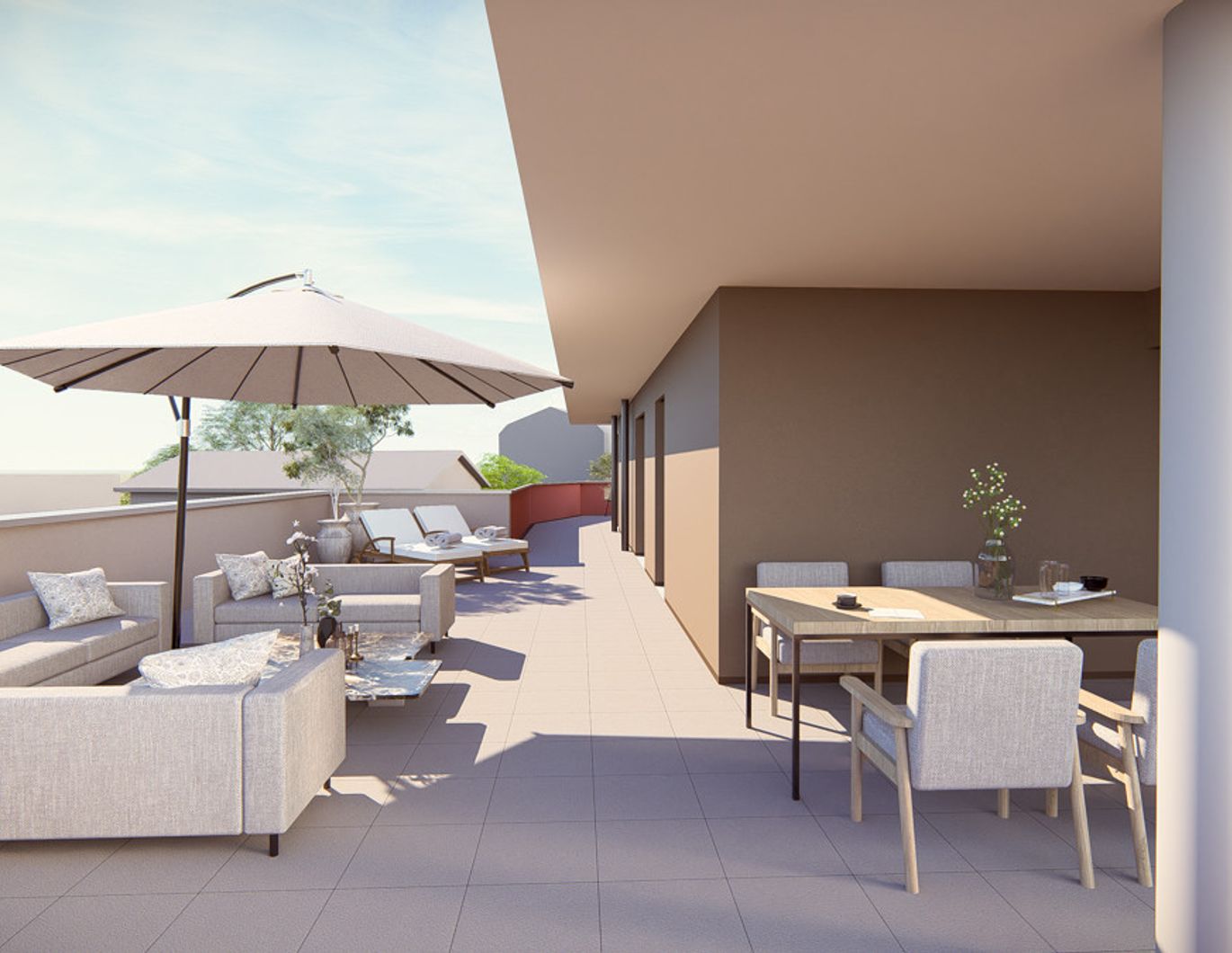 3Zi Penthouse mit Traumblick in den STADTTERRASSEN PEUERBACH - provisionsfrei! ** JETZT FRÜHKÄUFER-RABATT!**