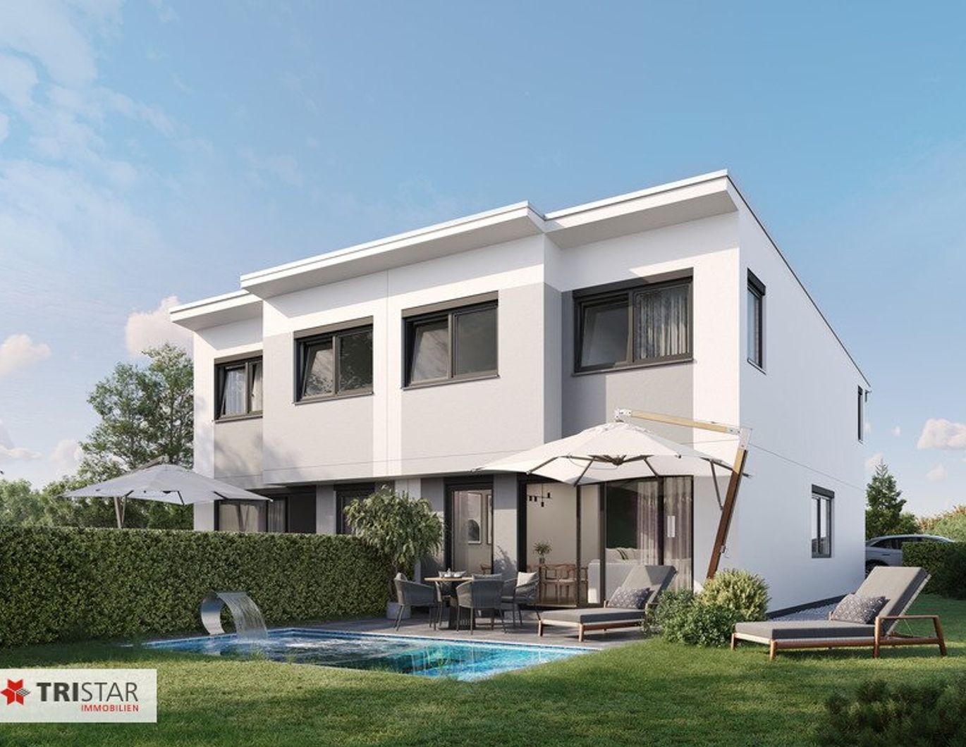 Moderne Doppelhaushälfte in Langenzersdorf - Erstbezug mit Terrasse und 4 Zimmern!