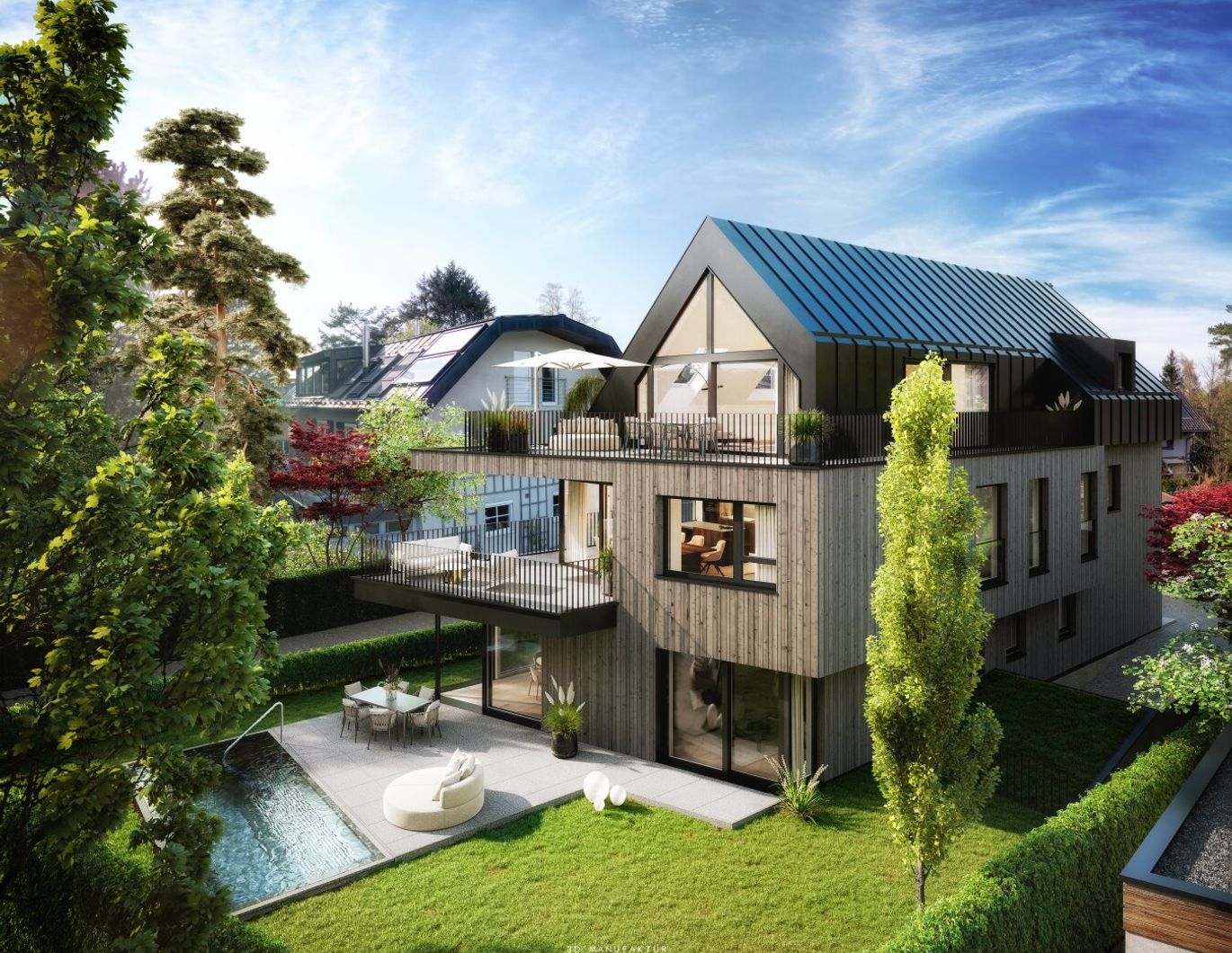 PREMIUMLAGE Leopoldskron: Stilvolle 3 Zi-Etagenwohnung mit einzigartiger Sonnenterrasse