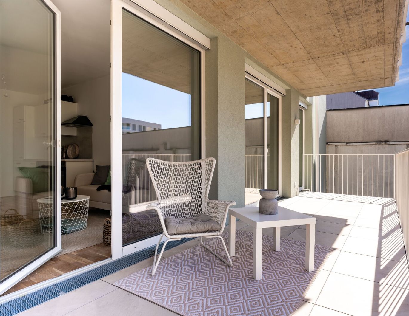 Moderner Pärchen-Traum mit großem Balkon Nähe Augarten