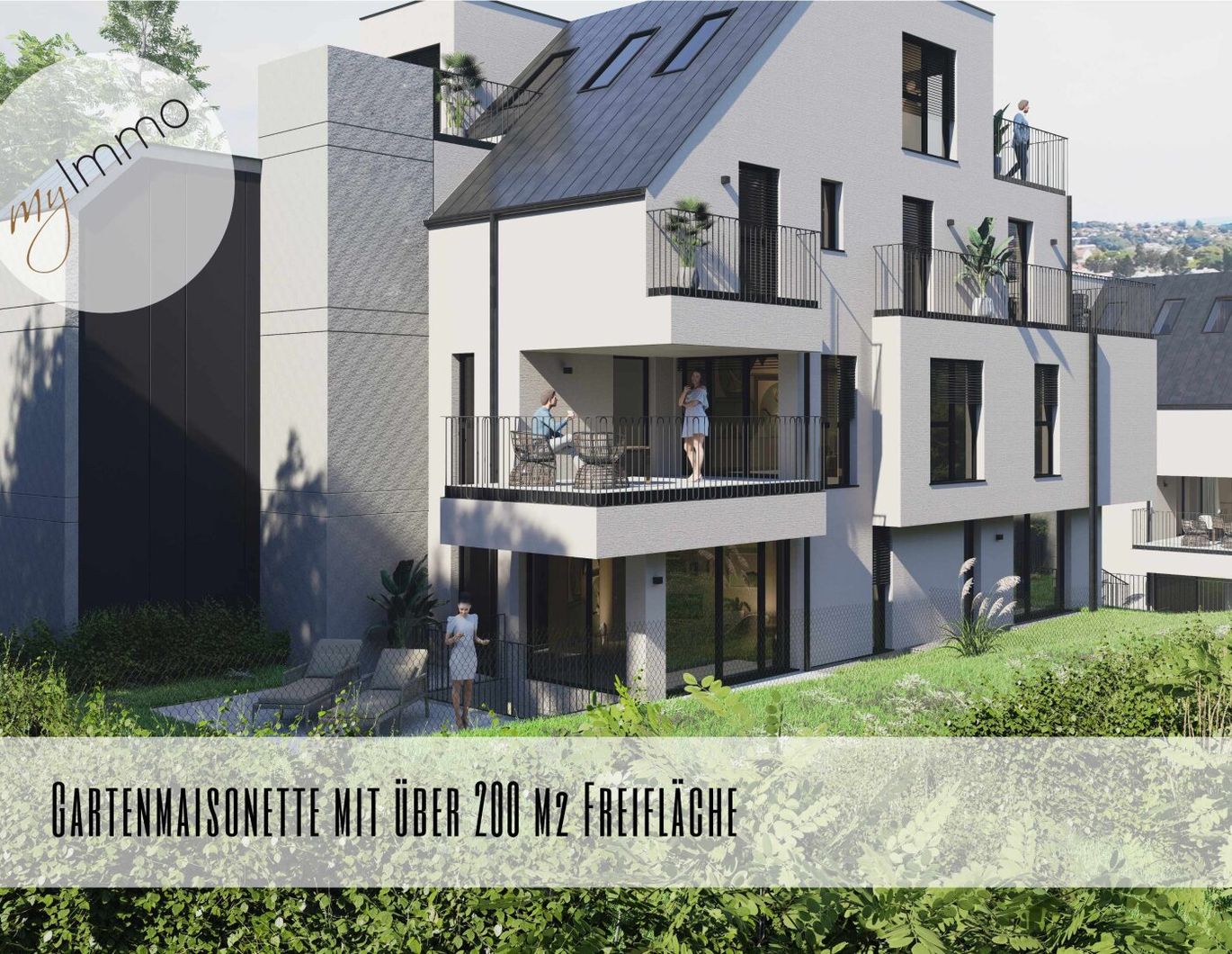 Gartenmaisonette mit über 200 m² Freifläche