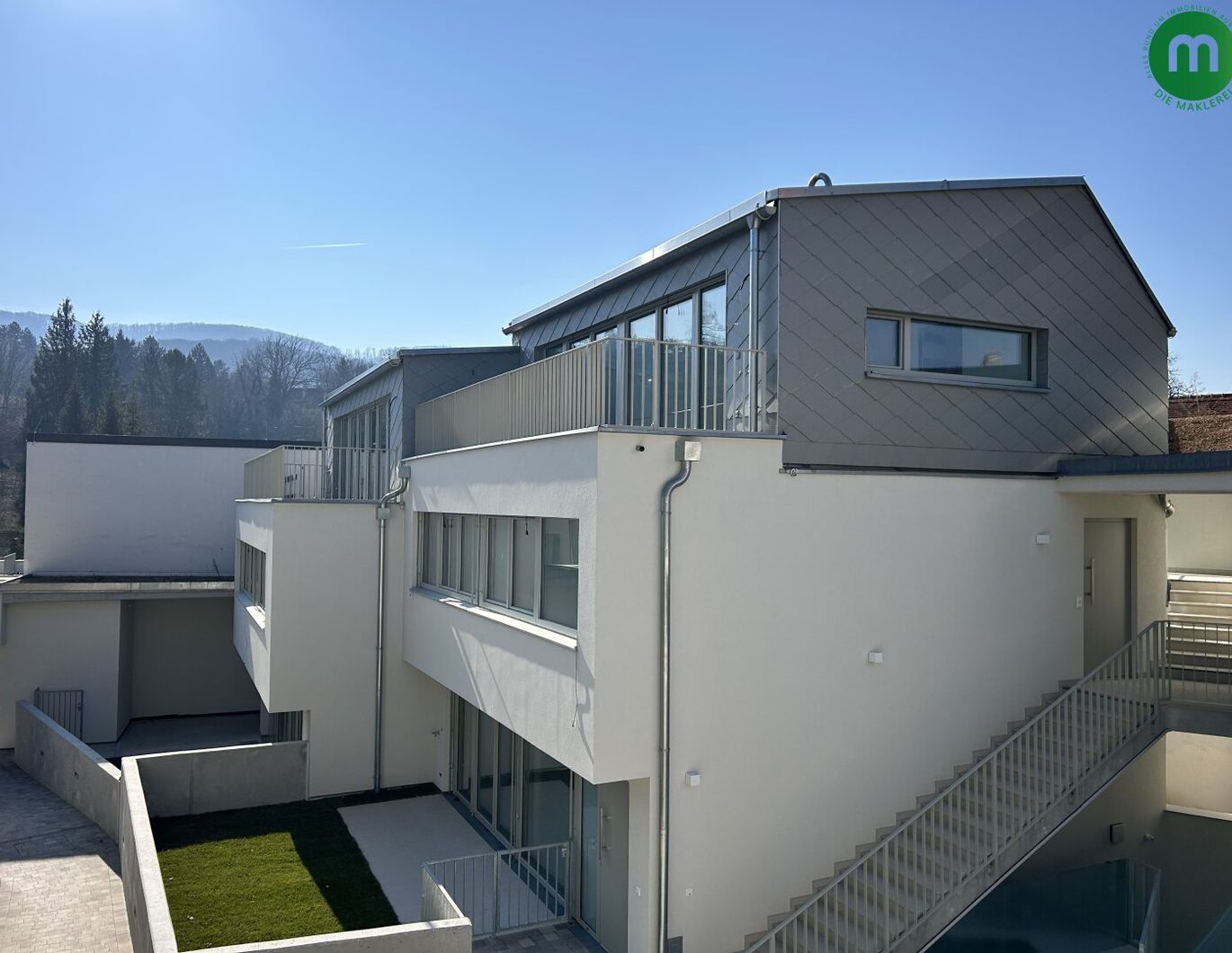 Exklusives Neubau-Reihenhaus in Klosterneuburg-Weidling - belagsfertige oder schlüsselfertige Übergabe möglich