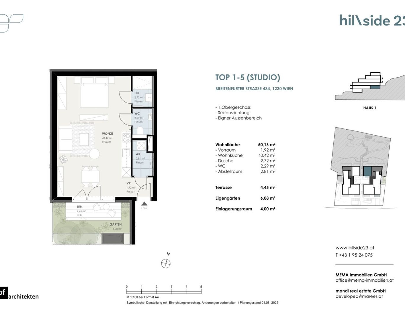 Singlehit! Schicke 1-Zimmer-Gartenwohnung zu verkaufen!