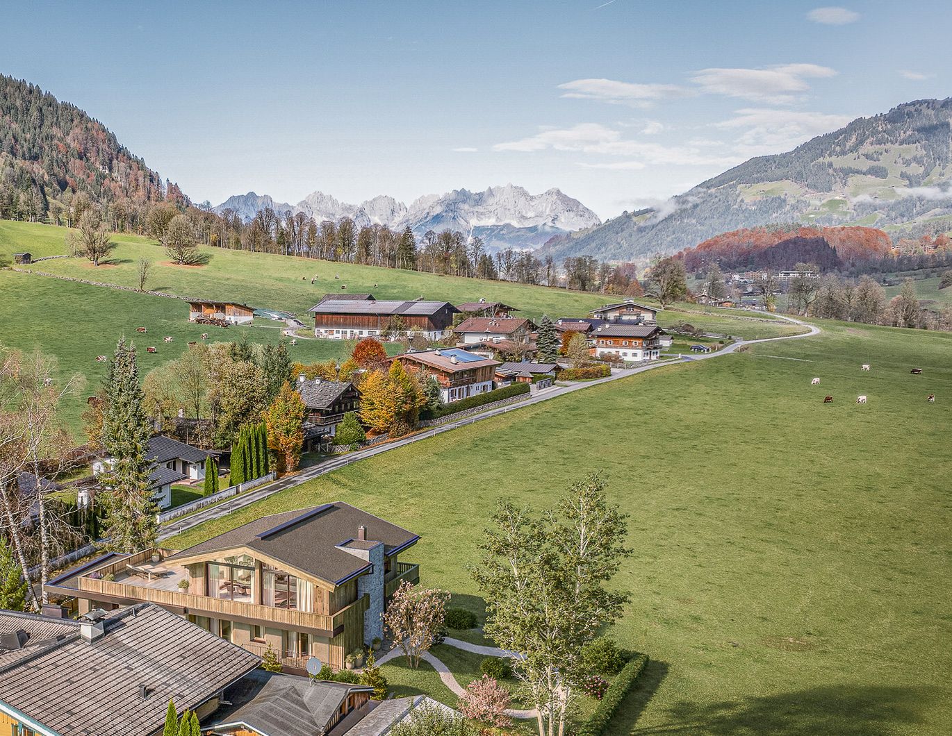 Neubauvilla in sonniger Ruhelage mit traumhaftem Ausblick