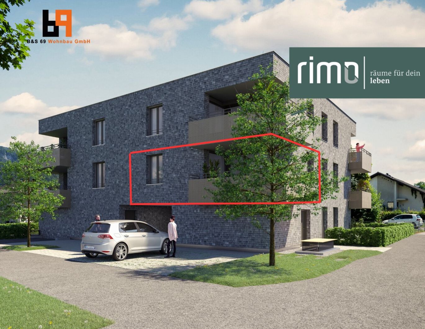 2-Zimmer-Terrassenwohnung - Altach, Löwengasse / Top 3