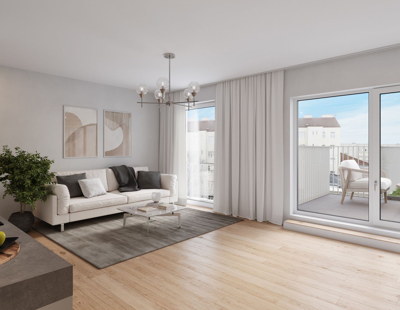 Provisionsfrei: Hochwertige 2-Zimmer Neubauwohnung mit Balkon - Ihre urbane Oase im 3. Bezirk - zu kaufen in 1030 Wien