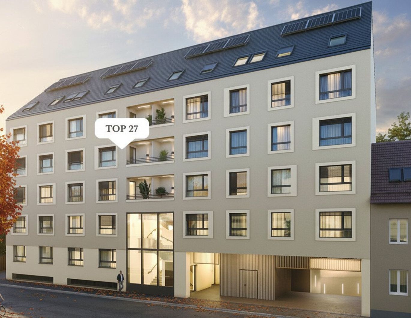 Familienfreundliche 2-Zimmer-Anlegerwohnung mit Loggia im 3. Obergeschoss