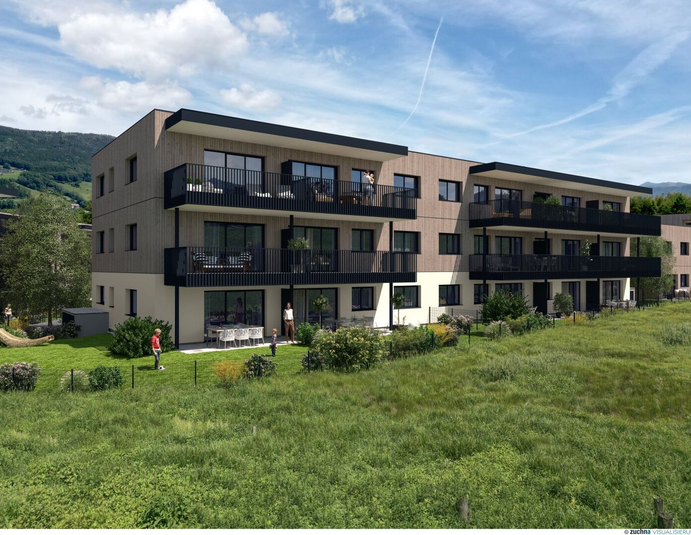 Moderne Erdgeschosswohnung mit Garten und Terrasse in St. Lorenz