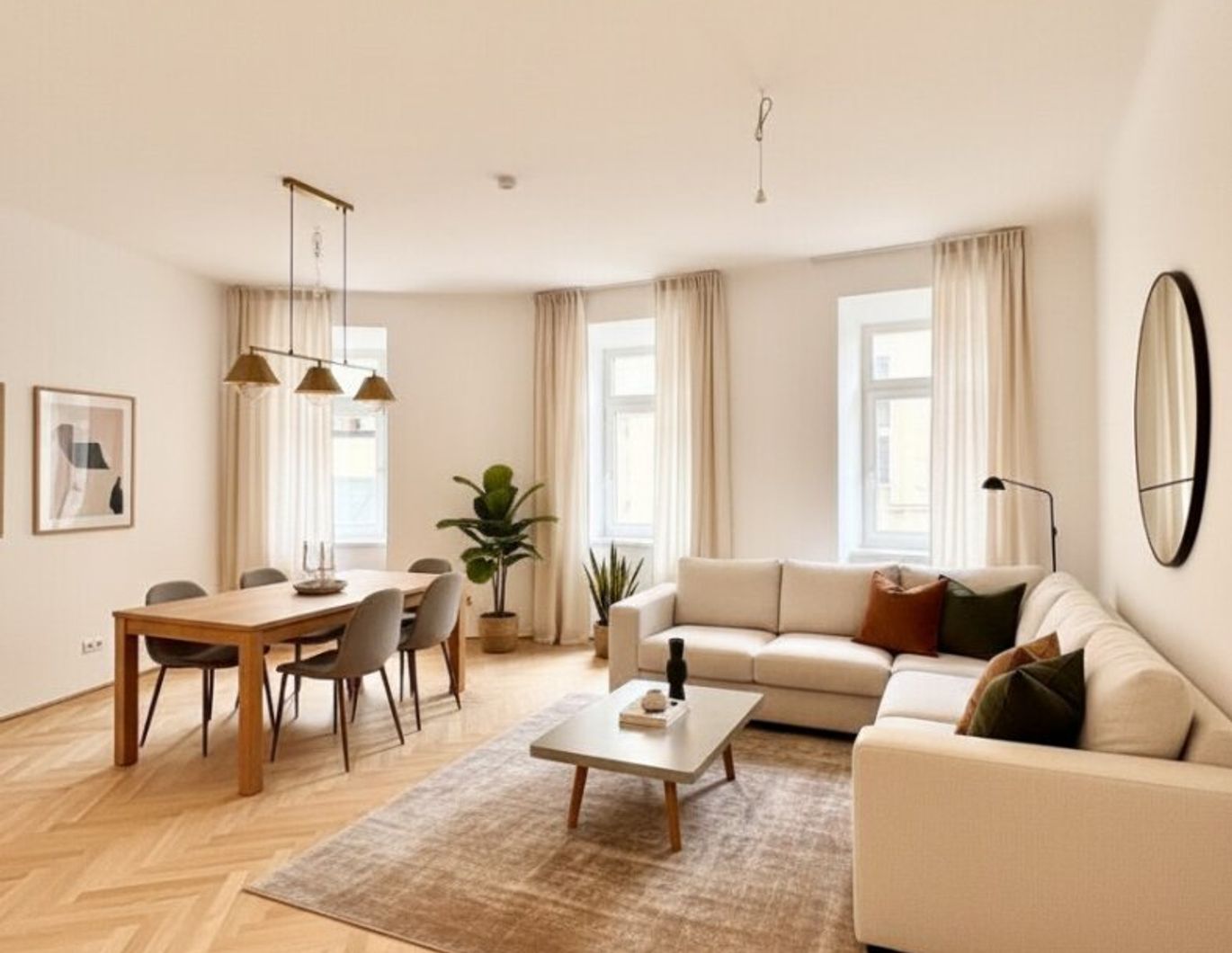 Moderne helle 3Zi. Altbau-Wohnung in Ruhelage mit Aussenfläche