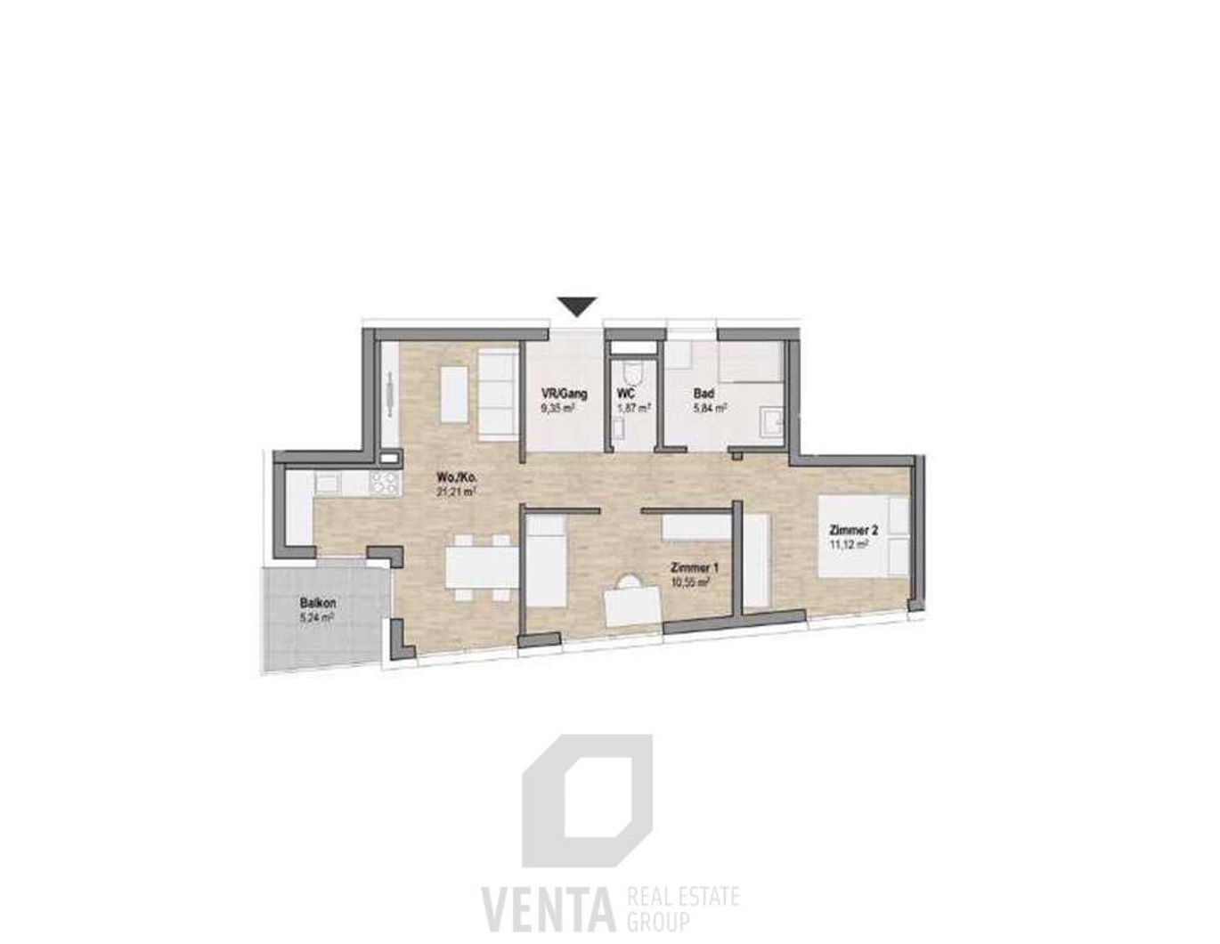 BetonGOLD mit perfektem Raumschnitt in Geidorf!