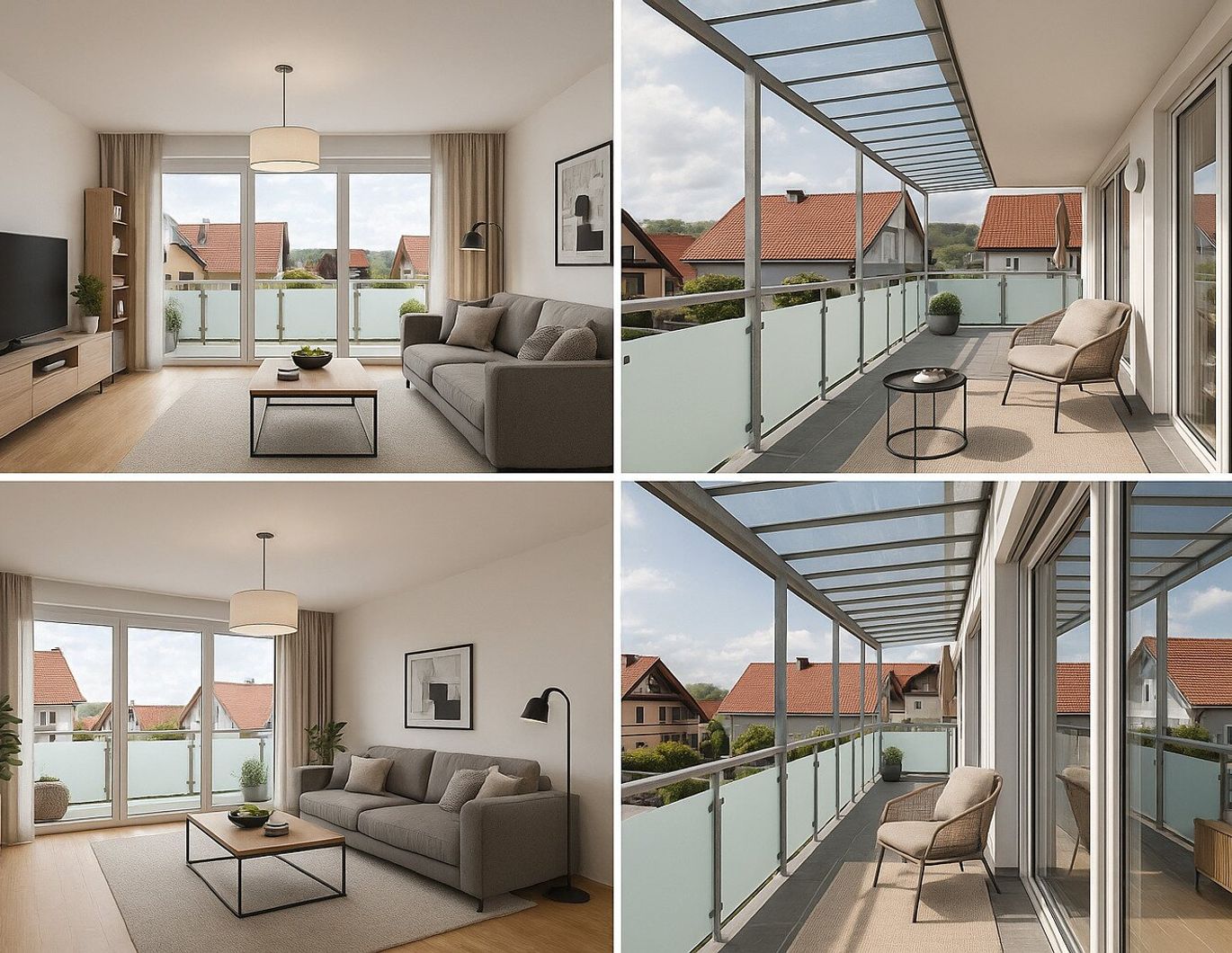 Hart bei Graz! Sonnige 3 Zimmer Wohnung mit TOP Ausstattung und großem Süd-Balkon !!!