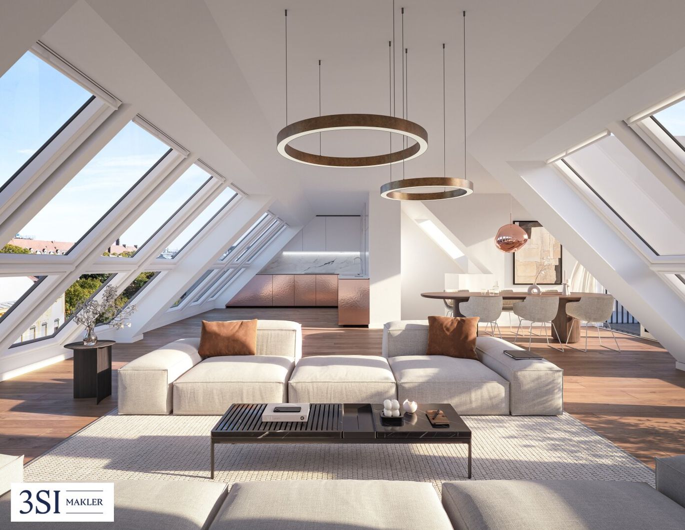 PRUNKSTÜCK: Moderne Dachgeschoßwohnung mit Liebe zum Detail