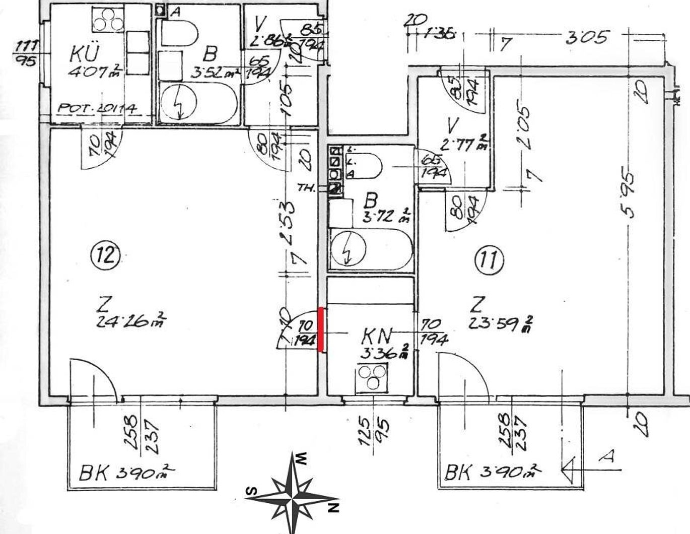 2 Neubauwohneinheiten mit 34 m² nebeneinander (Perfekte WG-Eignung)