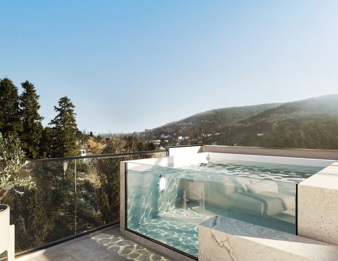 EXKLUSIVE NEUBAU-VILLA am Ölberg mit traumhaftem Fernblick zum Stift Klosterneuburg - BEZUGSFERTIG