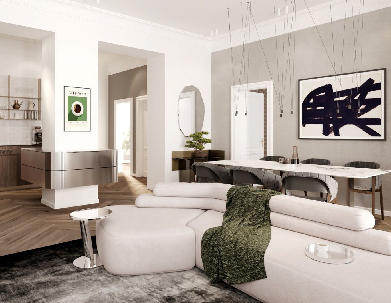 Stilvolle Altbau-Eleganz trifft modernen Wohnkomfort