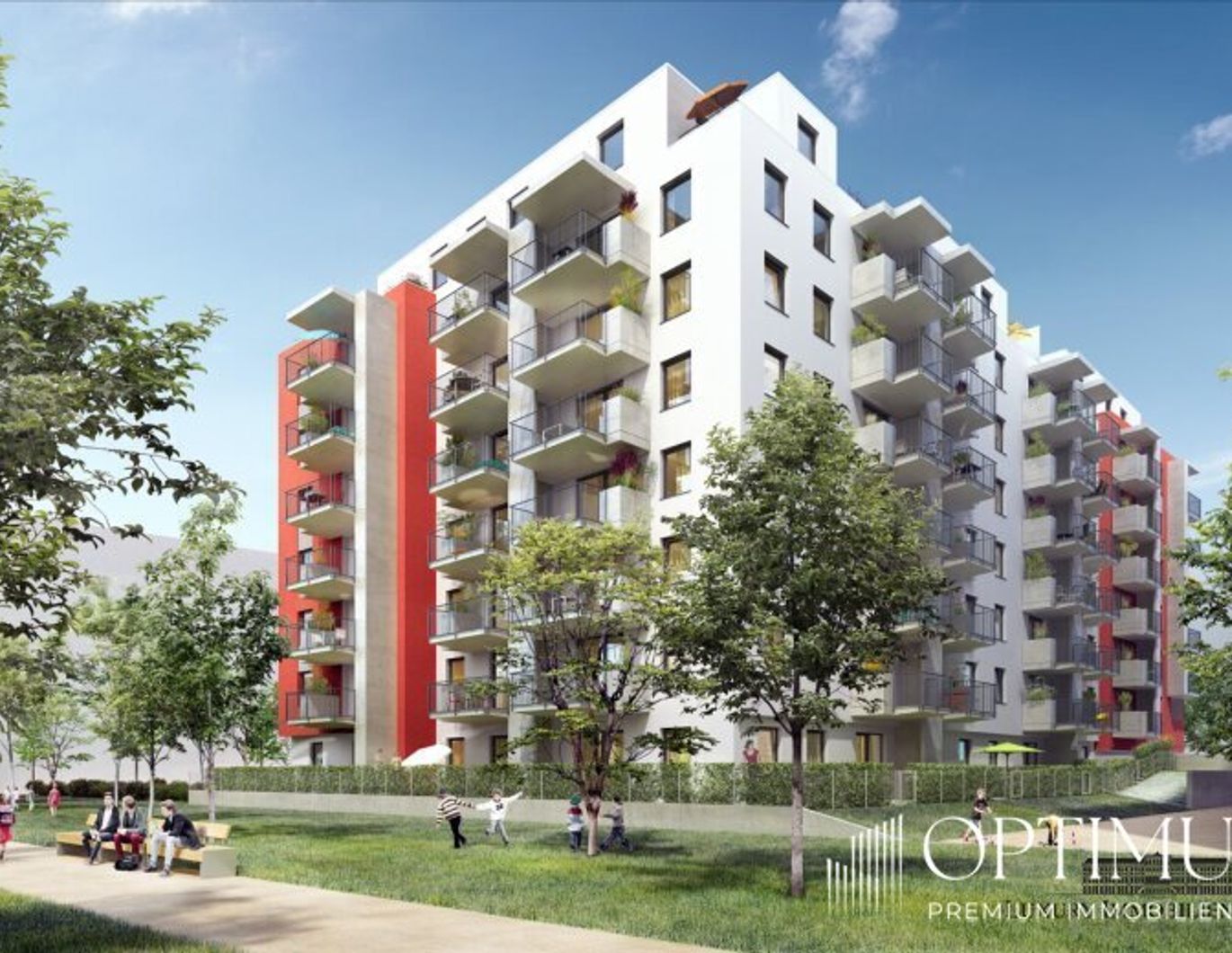 Zur VERKAUF! 2 Zimmer Neubauwohnung mit Balkon-Loggia nähe Helmut -Zilk-Park!