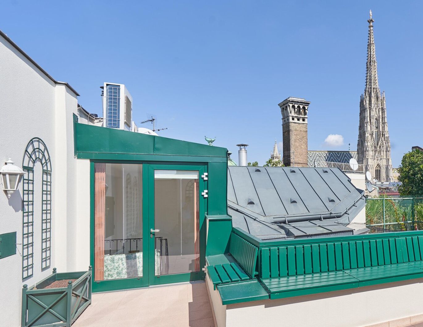 Dachterrasse mit Stephansturmblick