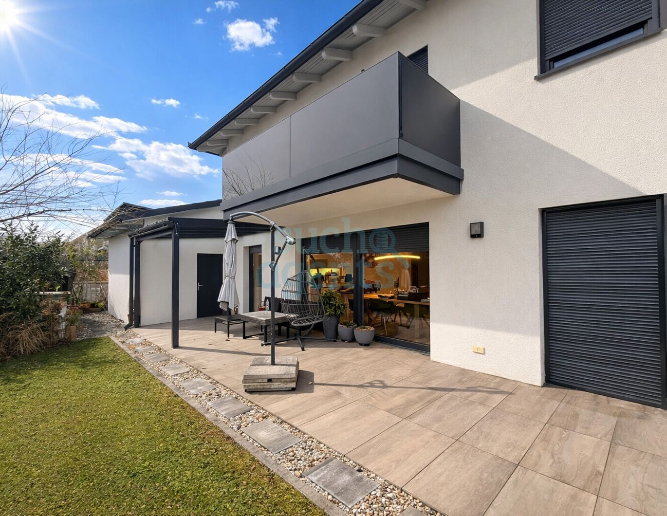 Familientraum in Haid: Modernes Einfamilienhaus mit Garten