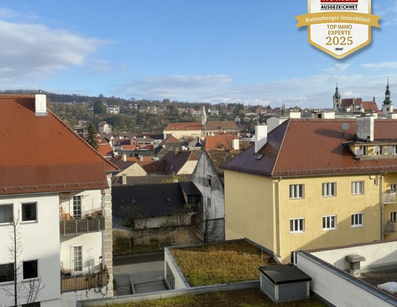 Zentrale Mietwohnung mit Balkon, Garagenstellplatz und Altstadtblick