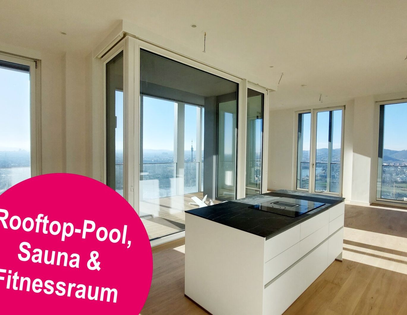 ***PENTHOUSE mit Blick zum KAHLENBERG *** 12 Minuten zum STEPHANSPLATZ