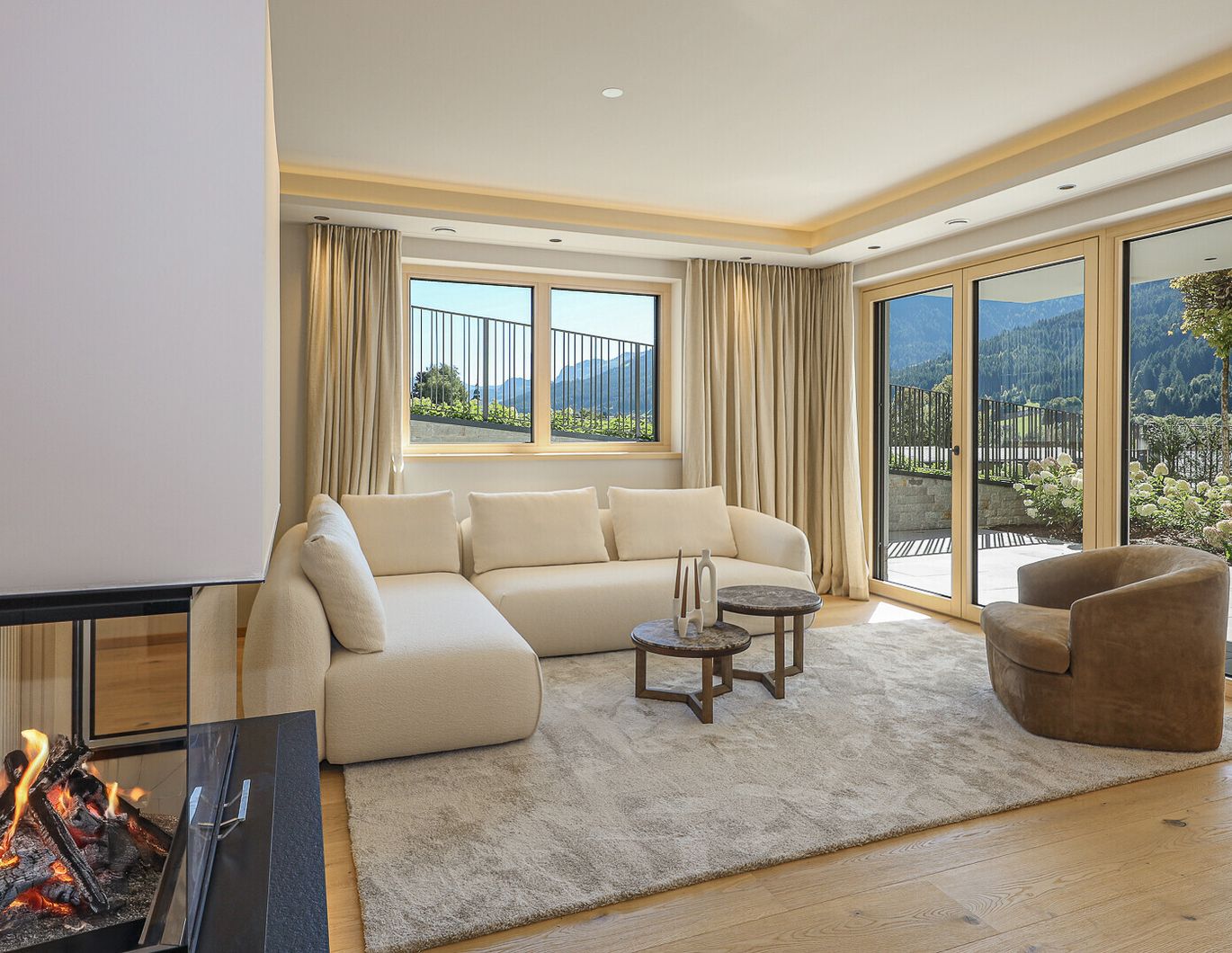 Luxuriöse Gartenwohnung mit eigenem Wellnessbereich