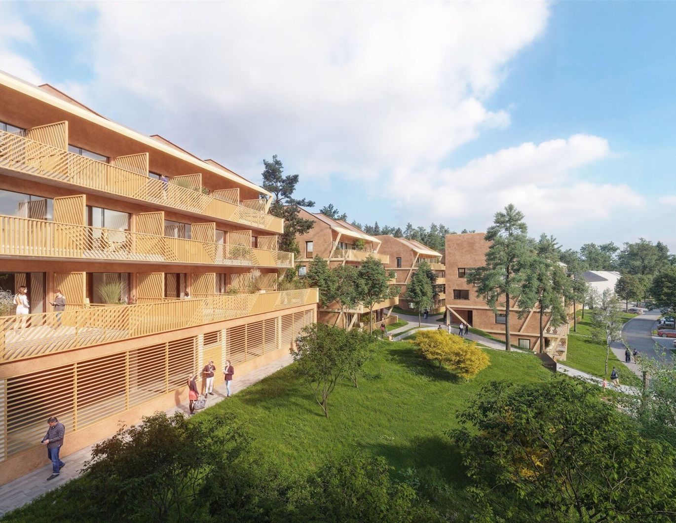 Studio-Apartment mit Terrasse im Zentrum von Lipno nad Vltavou