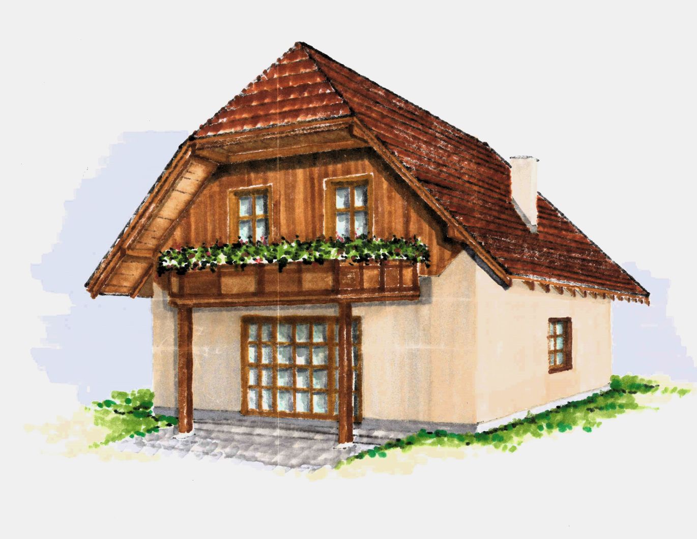 Haus in der Gruppe im Attergau