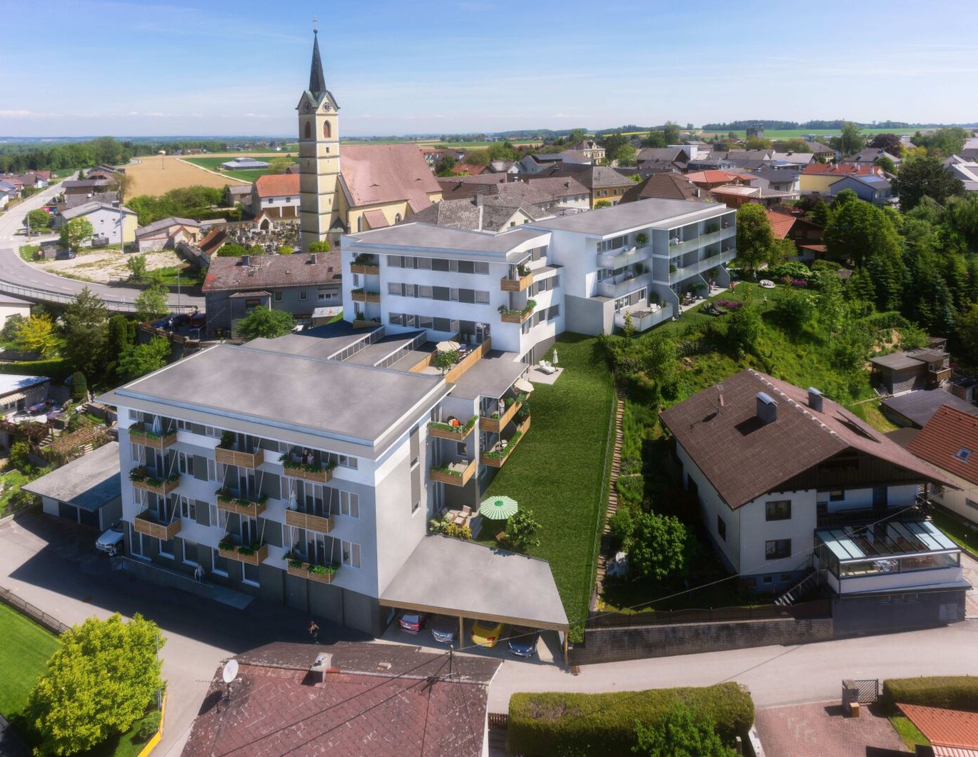 Nette 2 Zimmer Wohnung im Zentrum von Roitham zu mieten