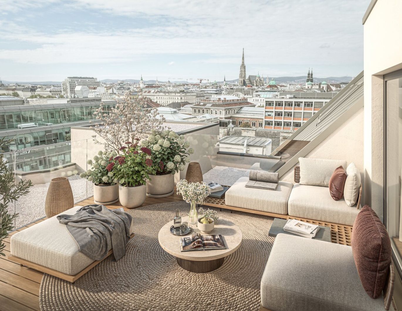 Opulente 5-Zimmer-Maisonette mit Terrasse - ANDEA Parkside Residences