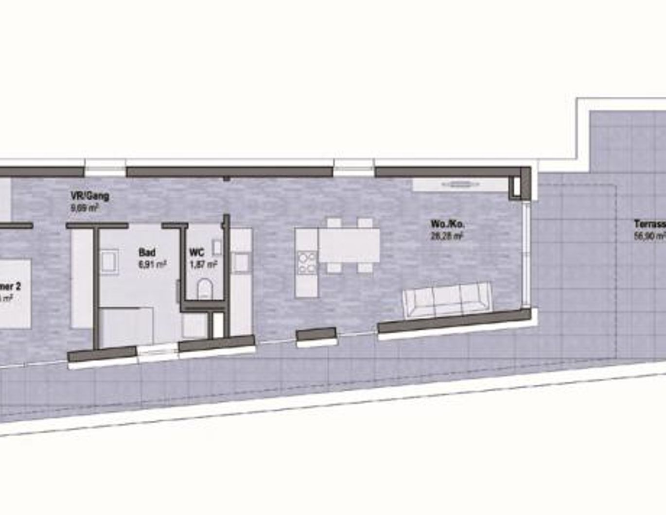Graz Geidorf Neubauprojekt: Exklusive Eigentumswohnung (72m²) mit Terrasse in bester Lage! Provisionsfrei