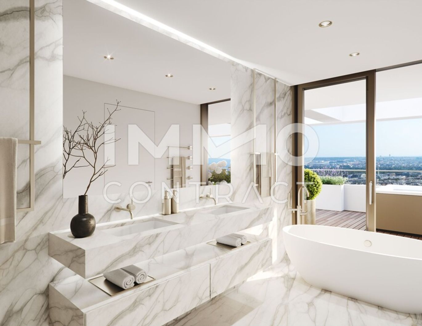 DANUBEFLATS: Penthouse im höchsten Wohnturm Österreichs mit Ausblick wohin das Auge reicht - NEW