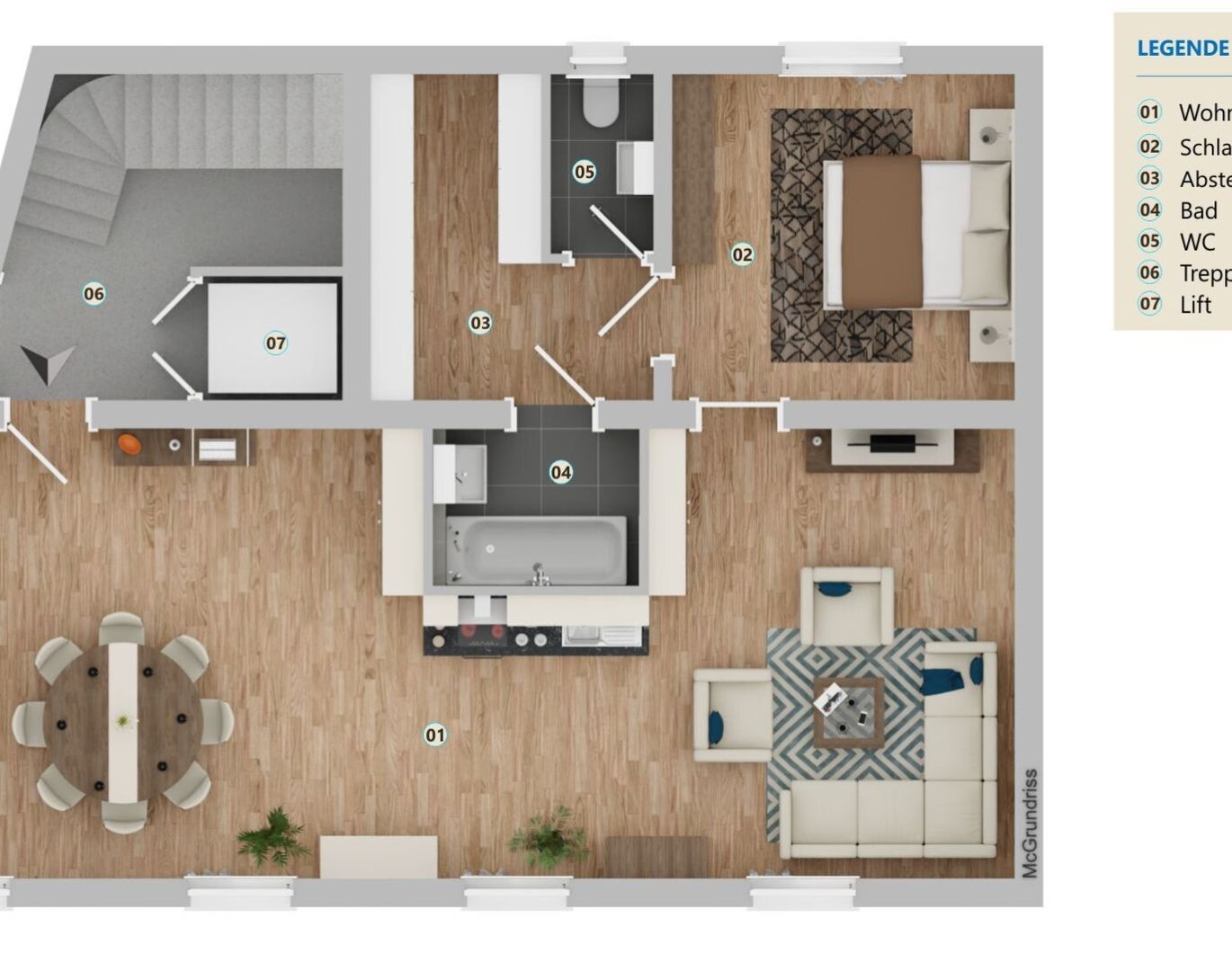 85m² Wohnung in Wels - gepflegt, mit Aufzug, nur 816,10 € Miete!