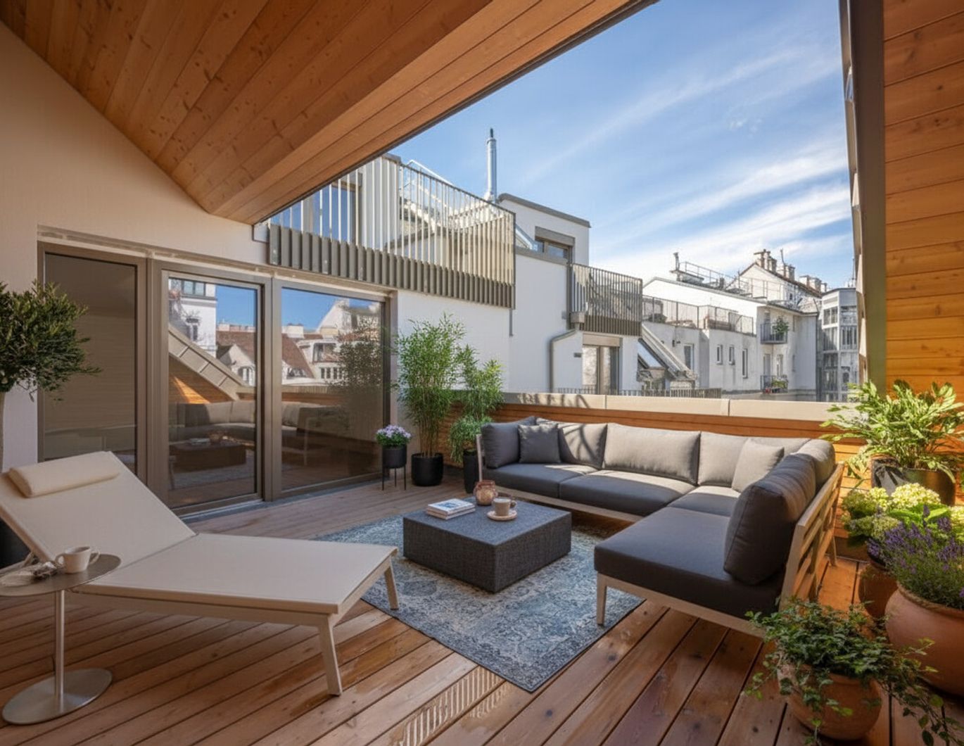 Familiendomizil in zentraler Lage: 3 Zimmer mit beeindruckender XL Innenhofterrasse