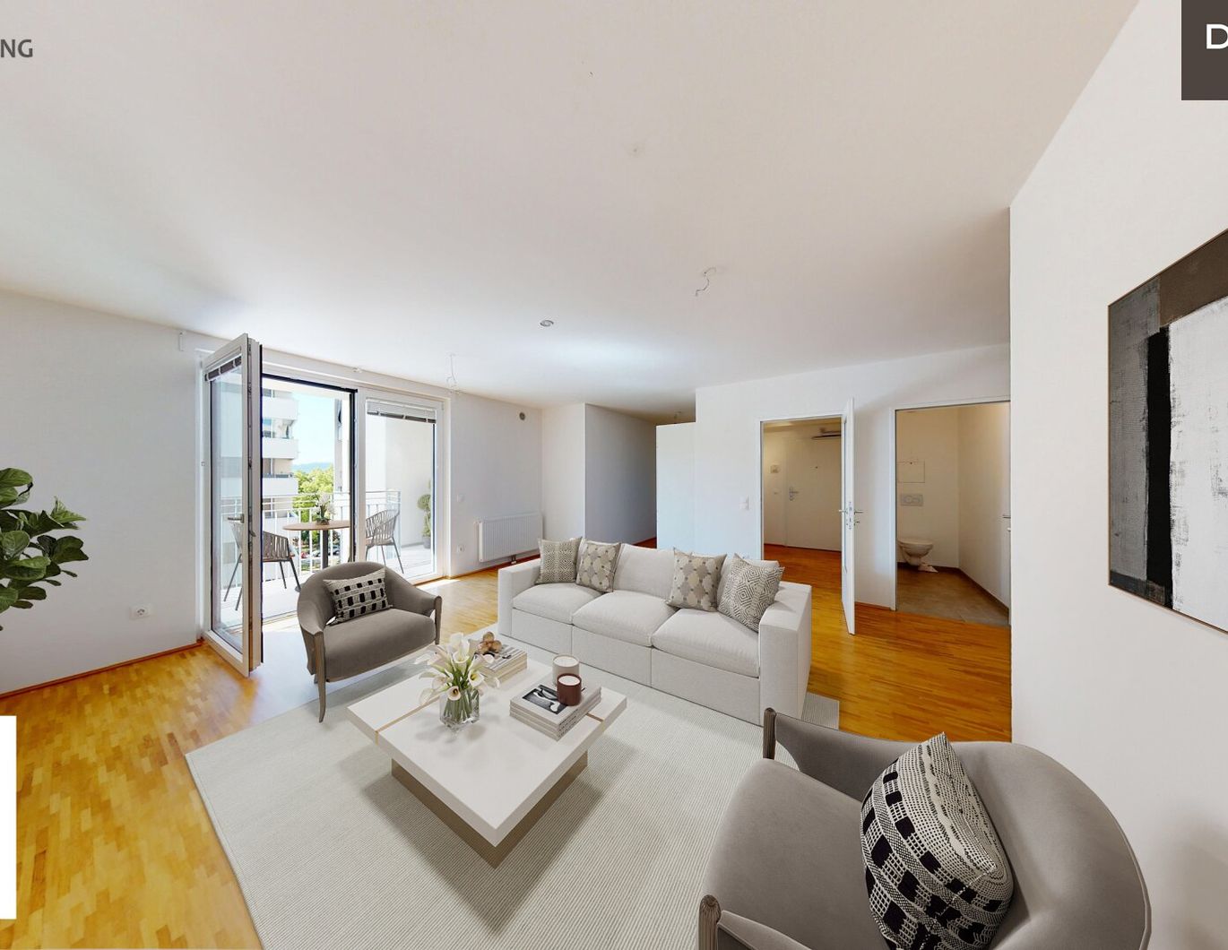 | 1 MONAT MIETFREI | ZWEI ZIMMER | SÜDBALKON | NÄHE FH JOANNEUM | FOKUS WEST