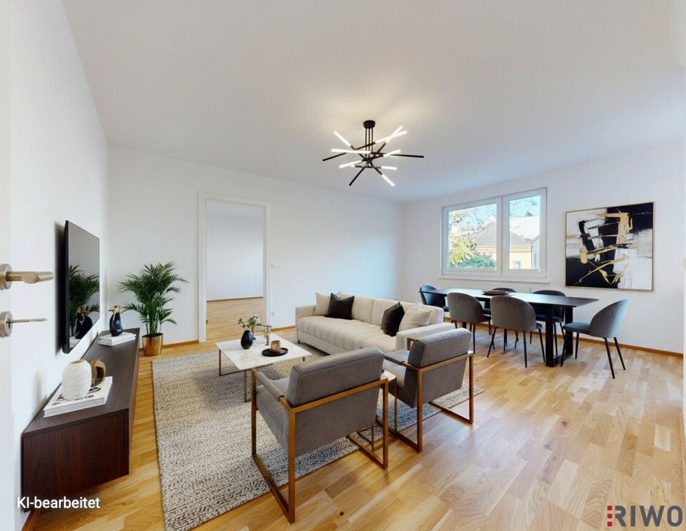 ERSTBEZUG nach Sanierung I Großzügige 2 Zimmer Wohnung mit Ausblick ins Grüne I inkl. Tischlerküche mit Siemens Geräten I Alte Donau Nähe