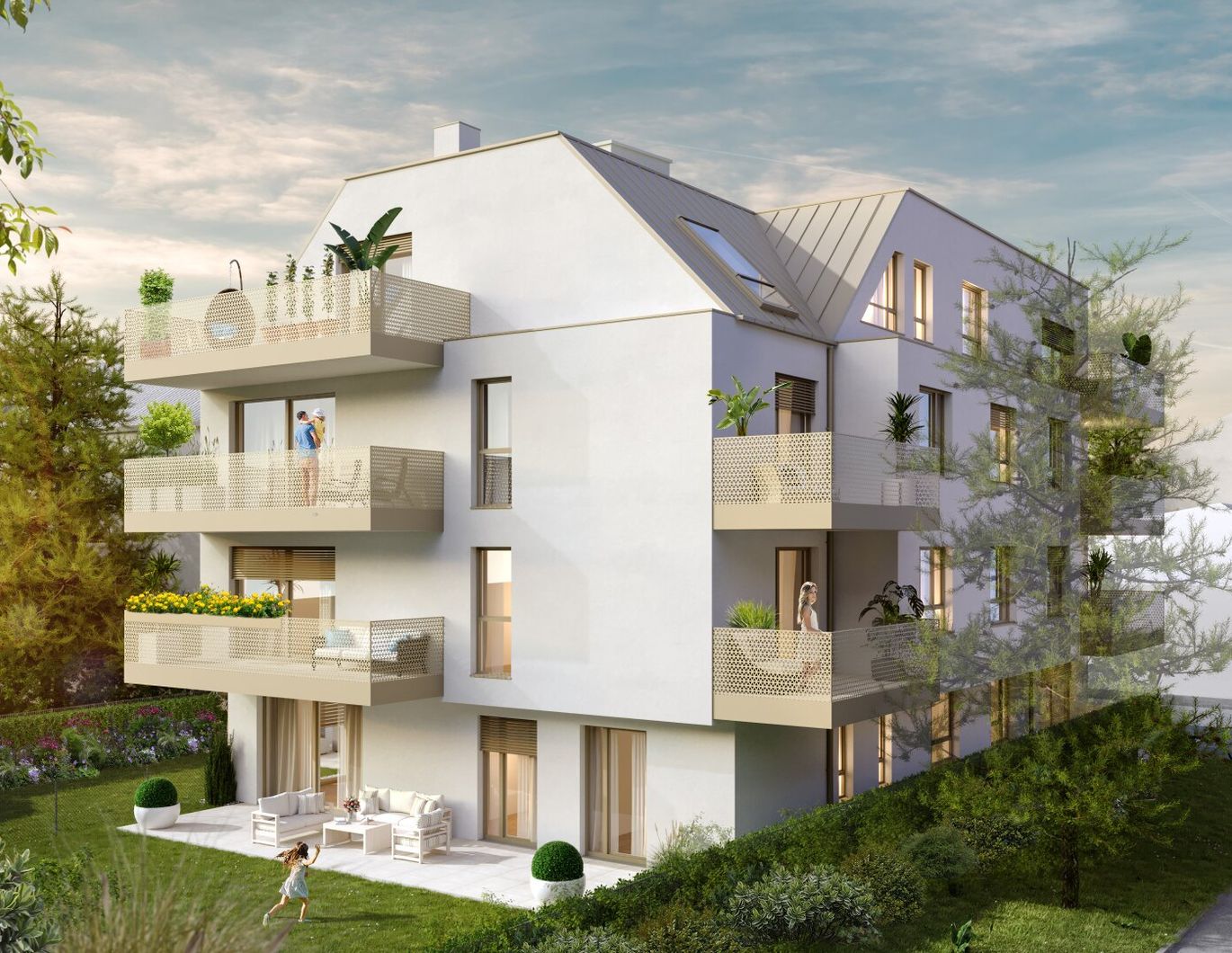 Traumhafte 2-Zimmer Loggia Wohnung in absoluter Grünruhelage - Wohnungen ab 6300 EUR / m² !