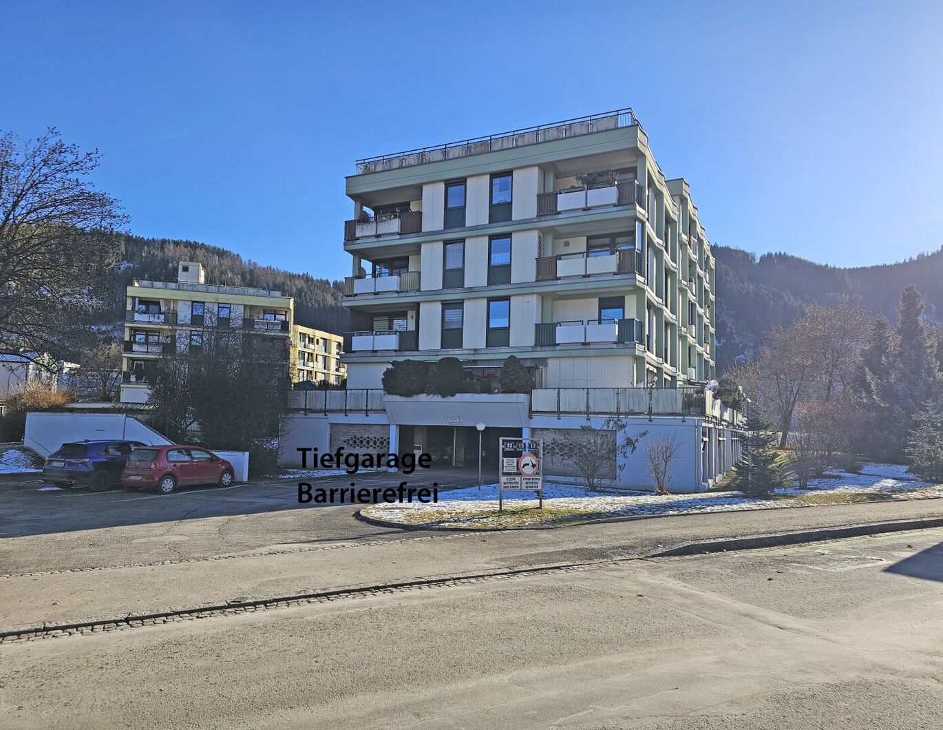 2-Zimmer-Wohnung in Leoben: die ehemalige Terrasse wurde verbaut, deshalb 2 Zimmer Nutzfläche ca. 42 m² , Garage, seniorengerecht - nur 57.000 €!