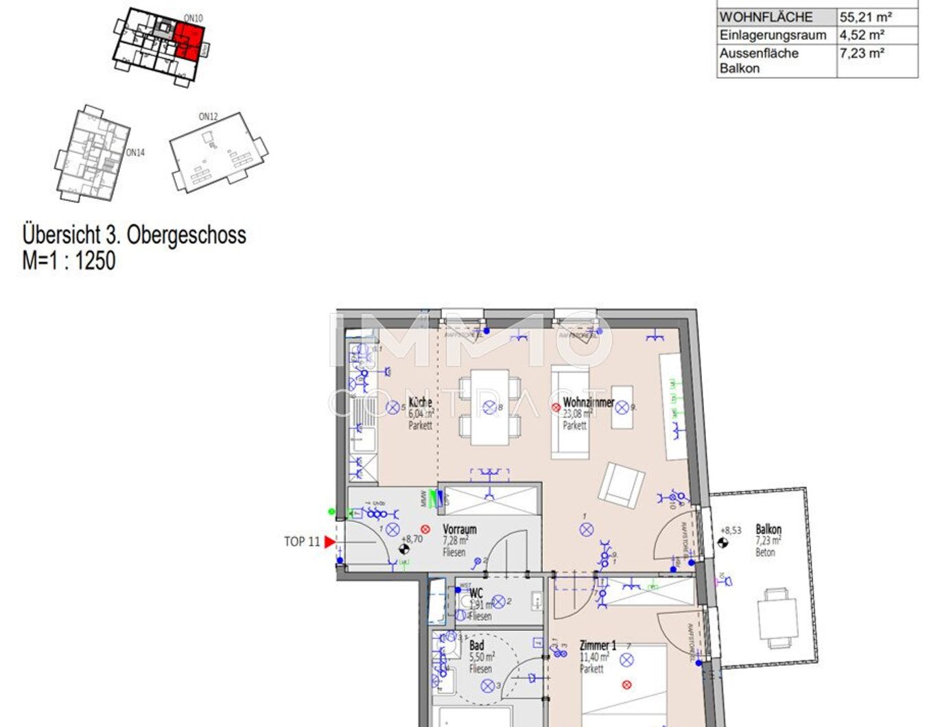 Ein Viertel Grün - Provisionsfreie 2-Zimmer-Wohnung mit großem Ost-Balkon