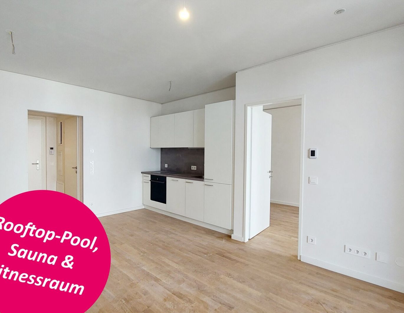 Wohnen mit Skyline-Flair - Rooftop Pool & Fitness bei der U1