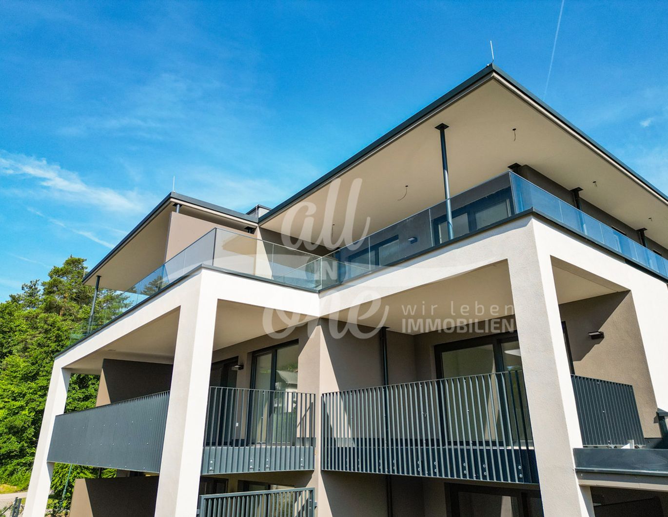 Optimal aufgeteilte 3-Zimmer-Neubauwohnung mit 14 m² Balkon