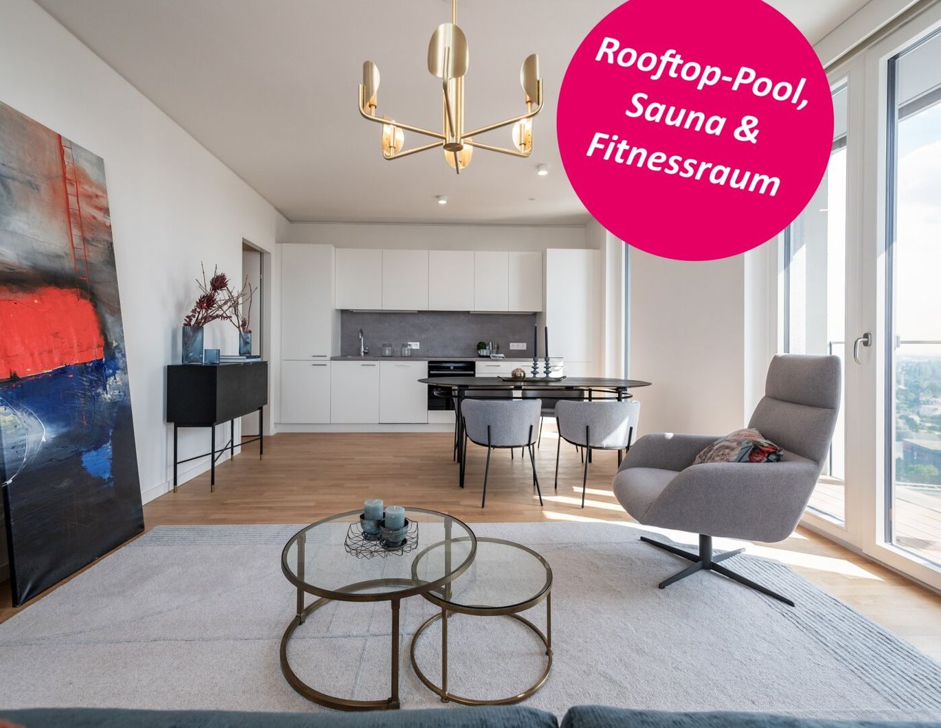 Erstbezug I TOWER HOMES bei der U1 *Rooftop-Pool inklusive*