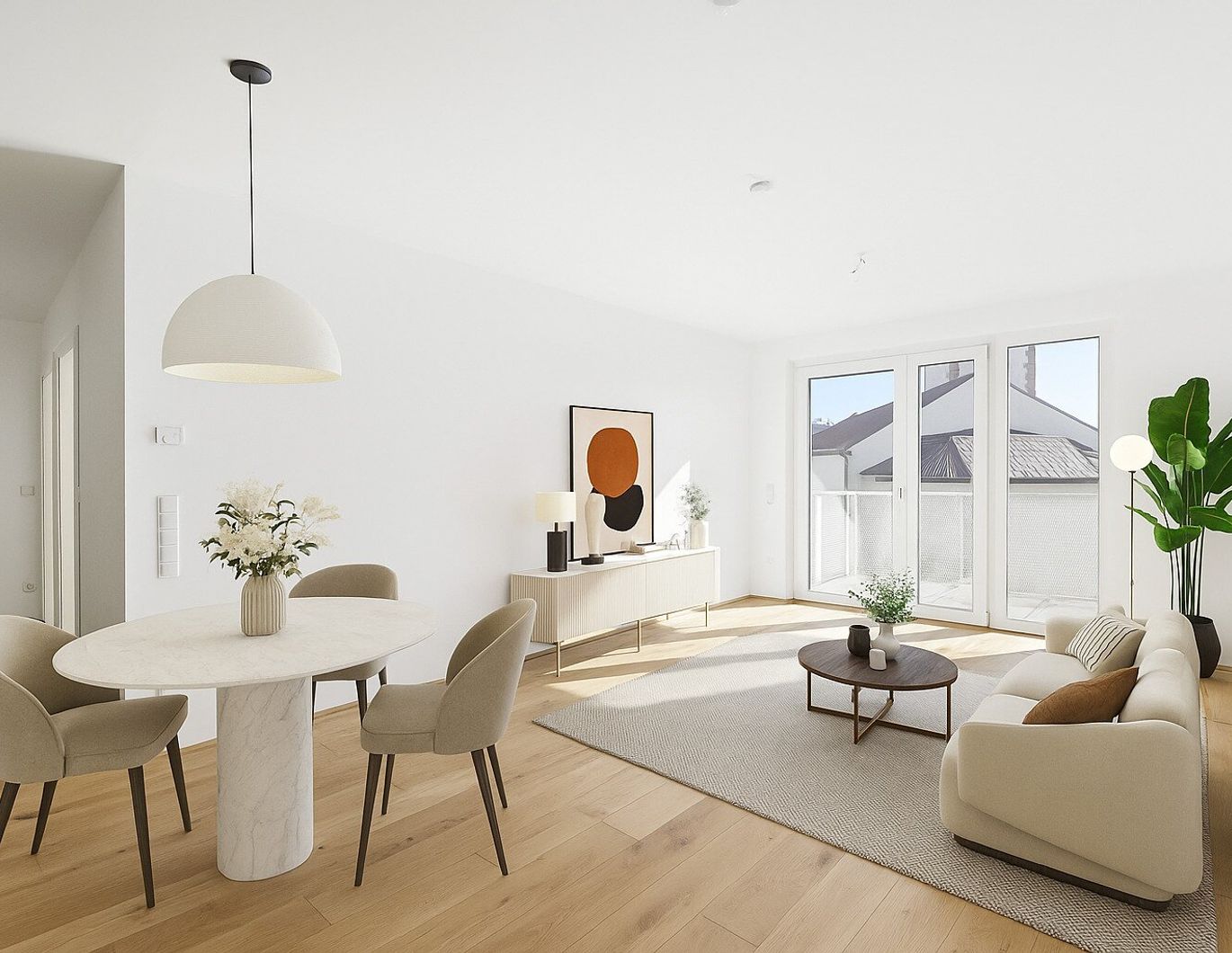 PROVISIONSFREI! Exklusiver 3-Zimmer-Wohntraum mit Fern- und Grünblick inkl. Balkon