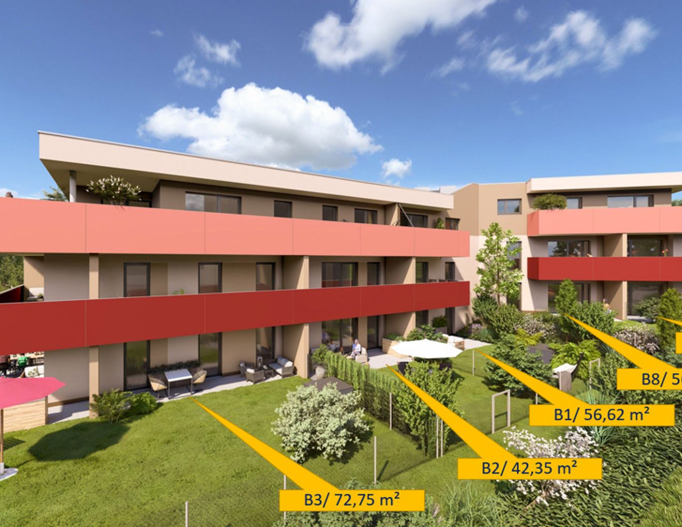 Kompakte Gartenwohnung in den STADTTERRASSEN PEUERBACH - provisionsfrei! *JETZT FRÜHKÄUFER-RABATT!*