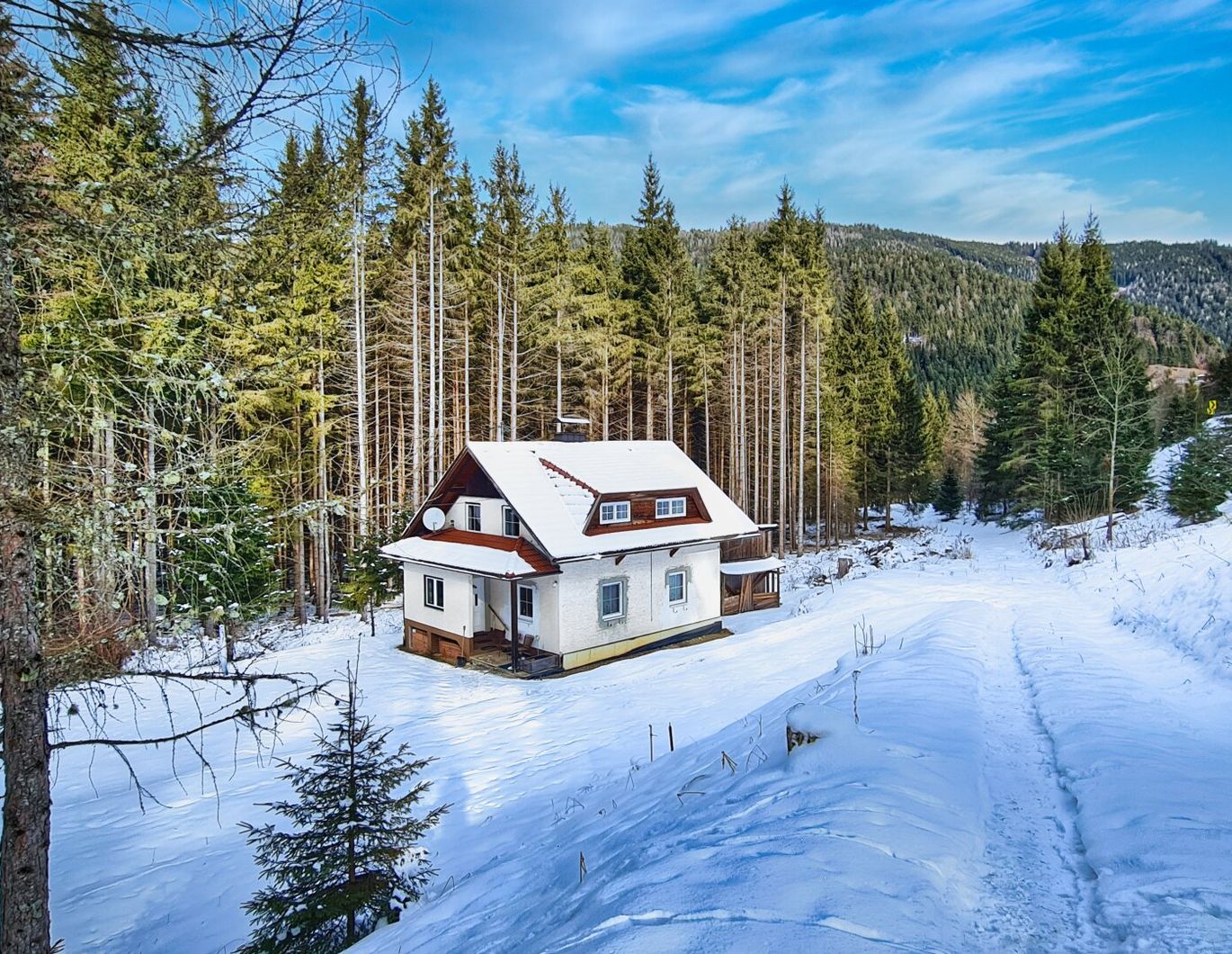 Teilsaniertes Wohnhaus am Waldesrand am Fuße der Nockberge