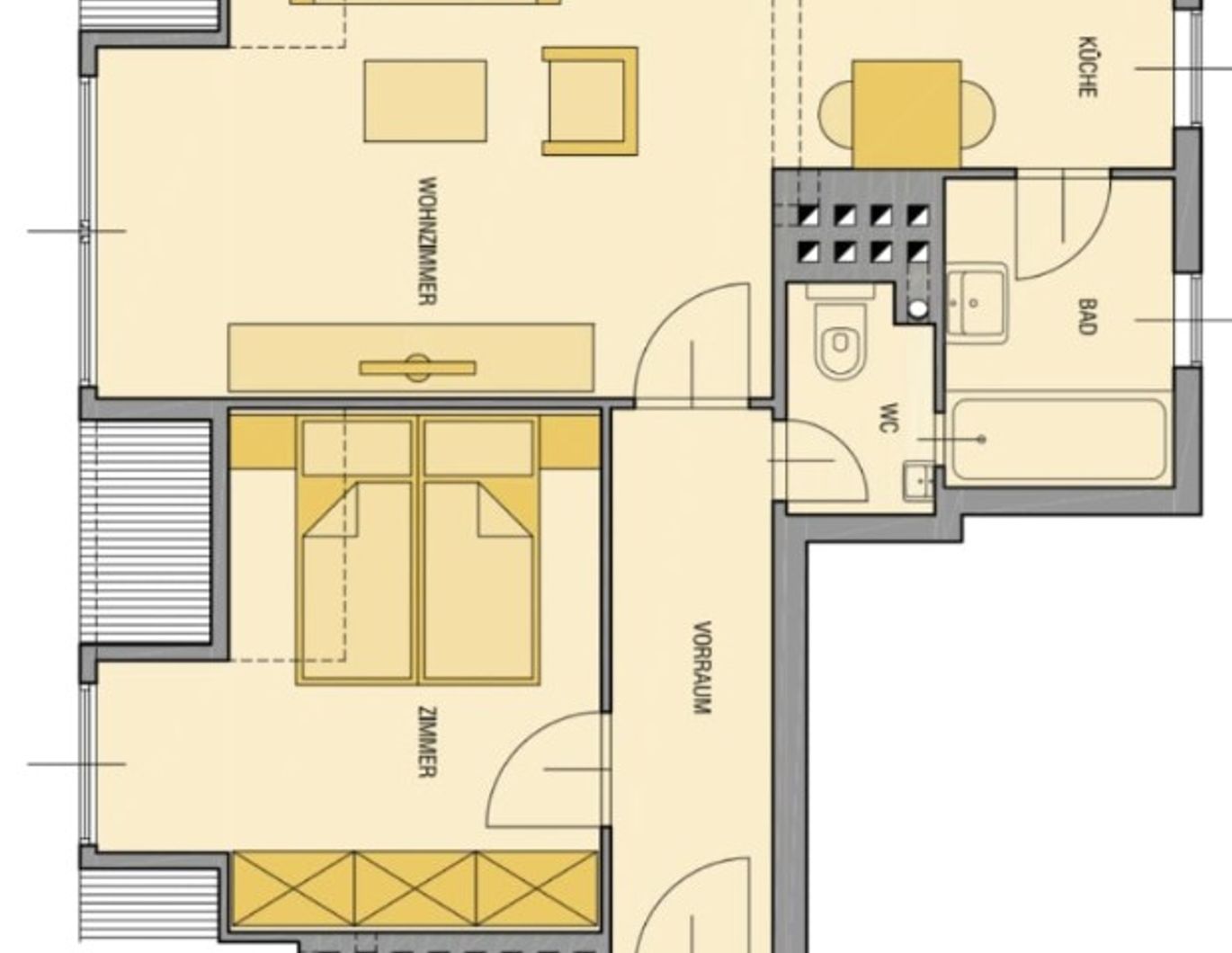 Neubauwohnung nahe Schottenring: Nachmieter gesucht